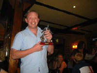 A happy Jamey Cox wins the Players Player award
